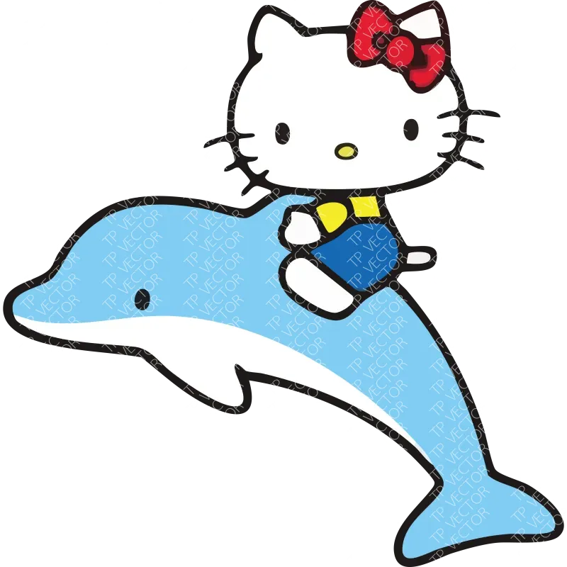 คิตตี้ขี่โลมา