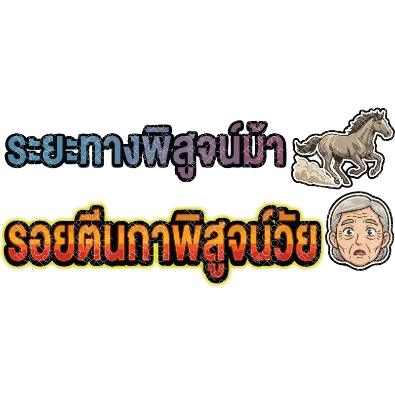 ระยะทางพิสูจน์ม้า รอยตีนกาพิสูจน์วัย